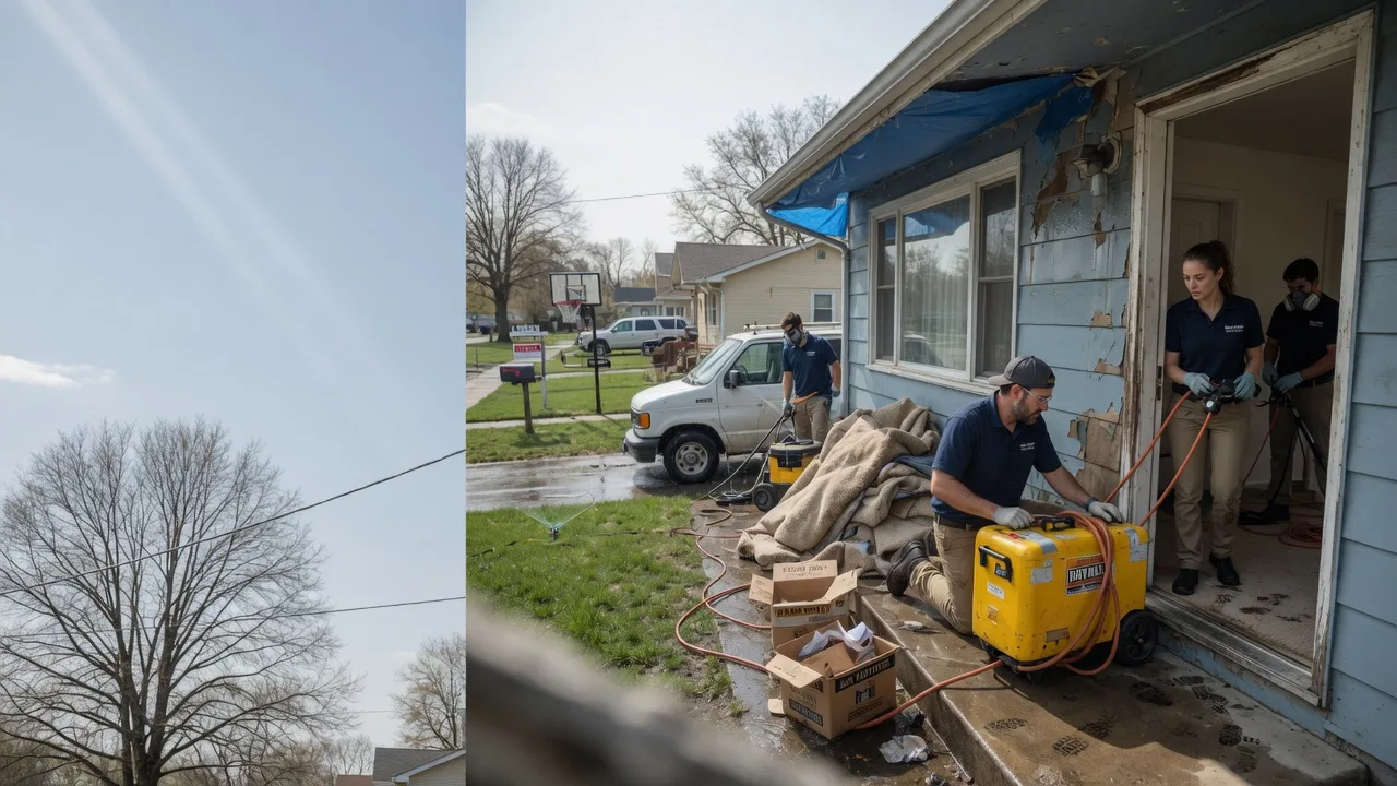 Basement Flood Cleanup in Glenwood, IL near me